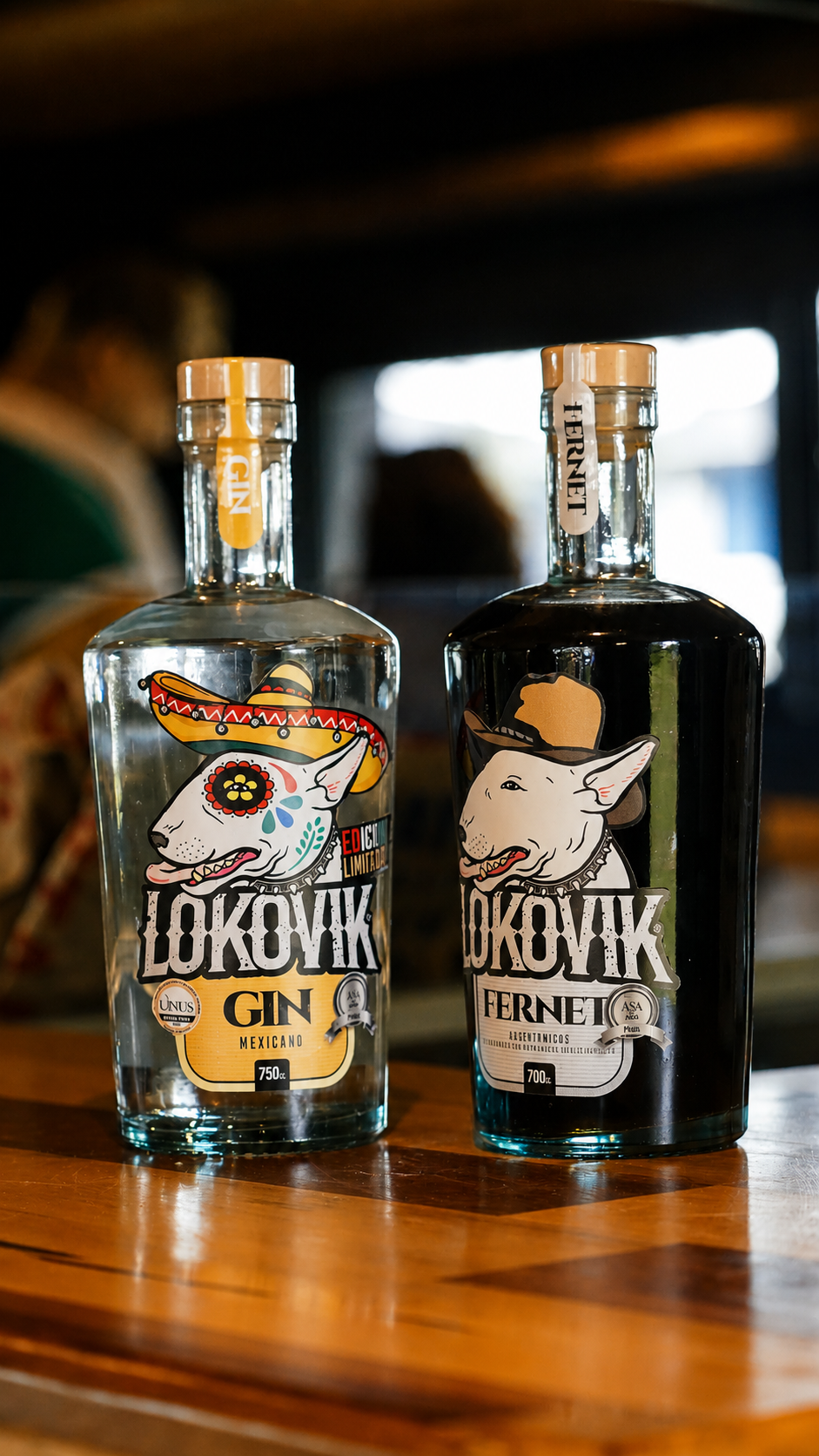 Lokovik Gin y Fernet — fotografía de producto